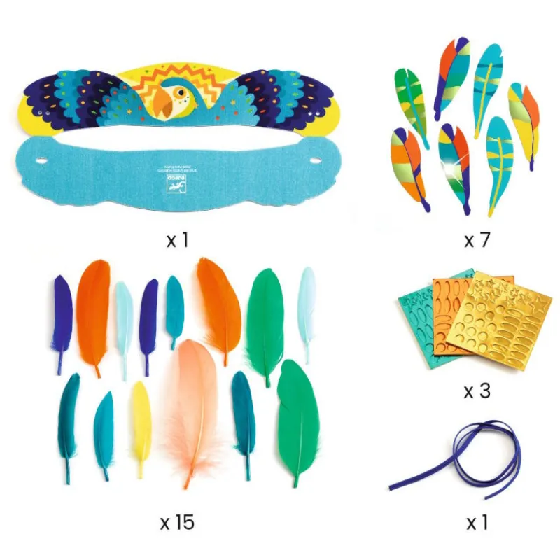 Djeco Coiffe d'Indien à créer "Rio" DIY 7926<Enfant Décoration Enfants | Bricolage Enfant