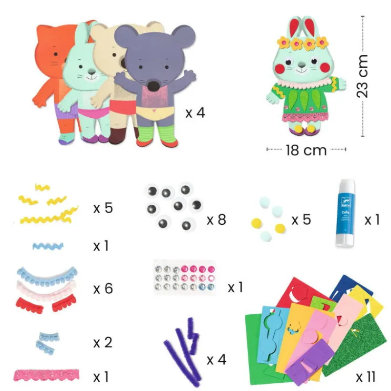 Djeco Collages pour les petits "Petits choux" 0072<Enfant Bricolage Enfant