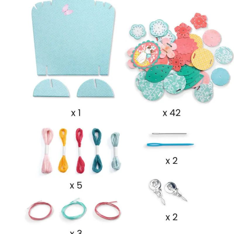 Djeco Collier 3 rangs à créer "Flora" DIY 7994<Enfant Perles Et Bijoux | Bricolage Enfant