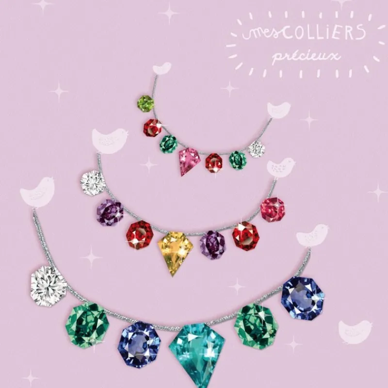 PIROUETTE CACAHOUETE 3 colliers précieux à confectionner Pirouette Cacahouète<Enfant Jeux Pirouette Cacahouète | Jeux Et Loisirs Créatifs Fabriqués En France
