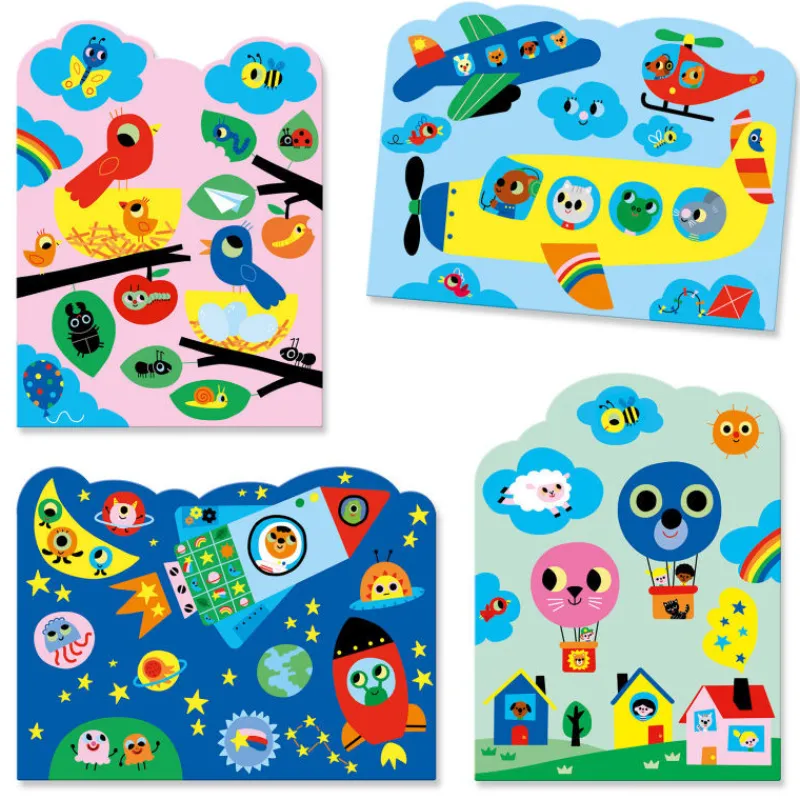 Djeco Coloriages magiques à l'eau "Caché dans le ciel" 9061< Dessin, Peinture, Coloriage