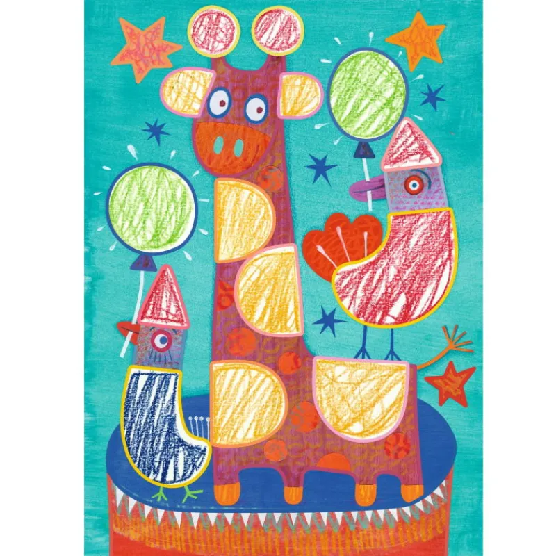Djeco Coloriages pour les petits COLOR STOP "Fabuleux pochoirs" 8989< Dessin, Peinture, Coloriage