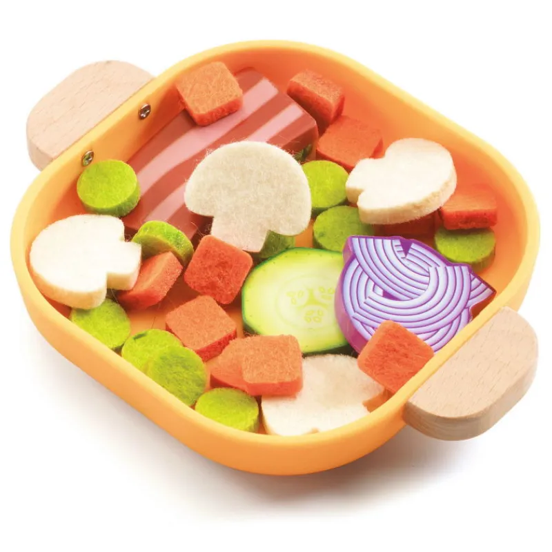 Djeco Cook & Scratch, jouer à cuisiner des poêlées 5502< Jouets Cuisine, Dînette