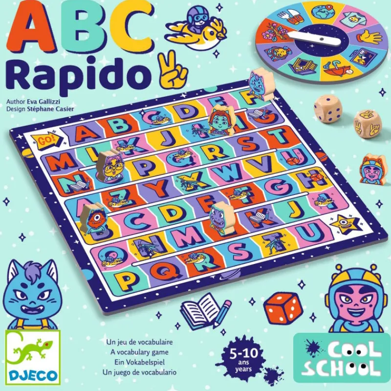 Djeco Cool School "ABC Rapido", jeu de vocabulaire 8583< Jeux De Société