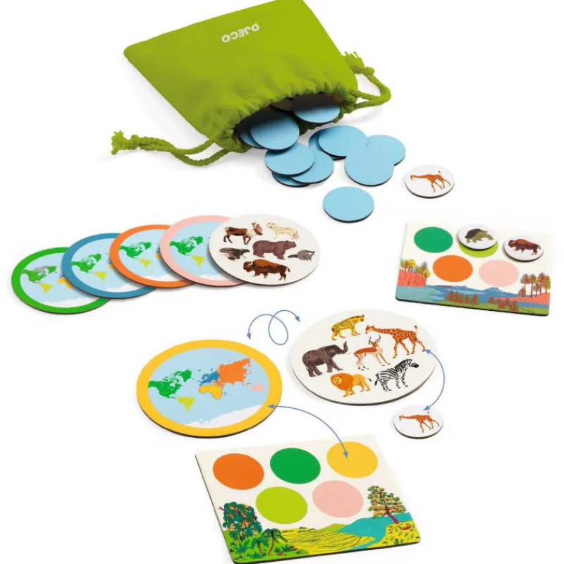 Djeco Cool School "Animo Mondo" jeu 8198< Jeux De Société