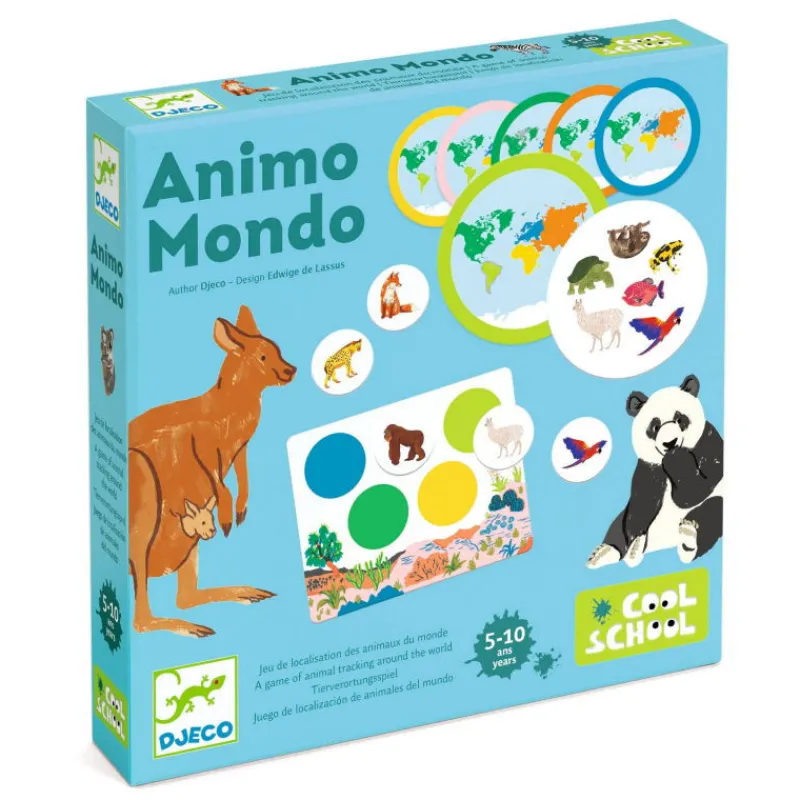 Djeco Cool School "Animo Mondo" jeu 8198< Jeux De Société