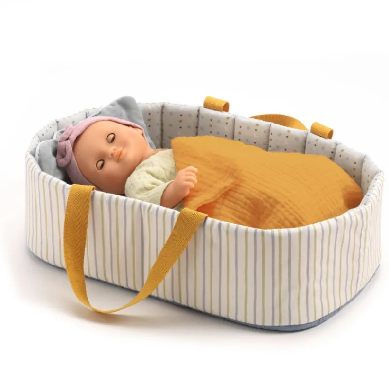 Djeco Couffin 'Blue lines' accessoire pour poupée POMEA de 7845< Poupées, Peluches