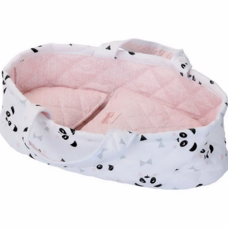 Petitcollin Couffin en tissu "panda" pour poupée de 25 à 28 cm< Poupées, Peluches