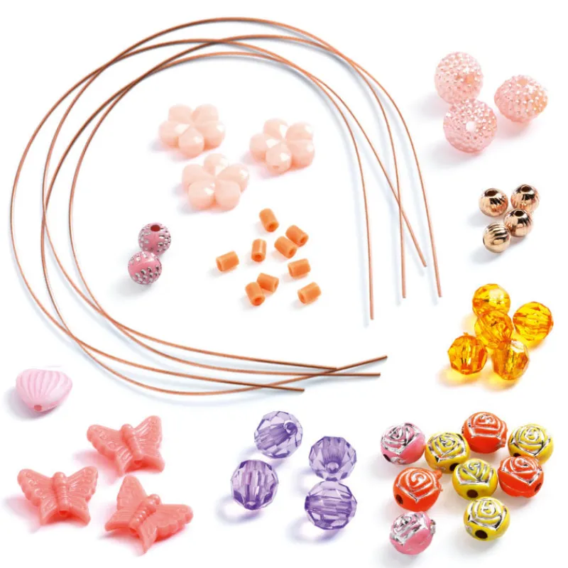 Djeco Couronnes et plateau d'enfilage 'Précieux' 9837< Perles Et Bijoux