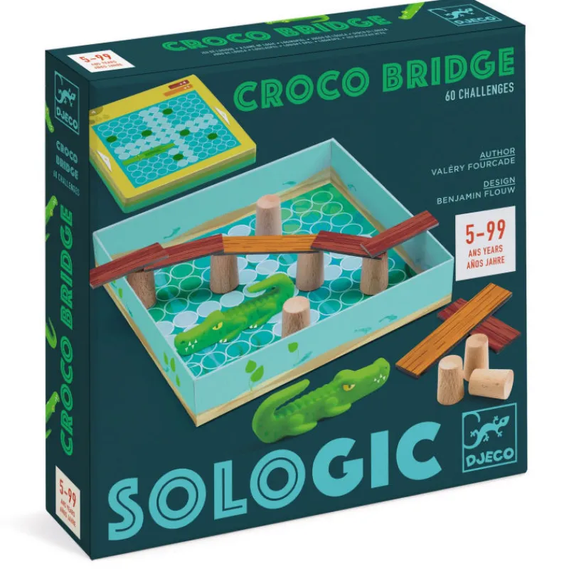 Djeco CROCO BRIDGE - Jeu Sologic de 0816< Jeux De Société