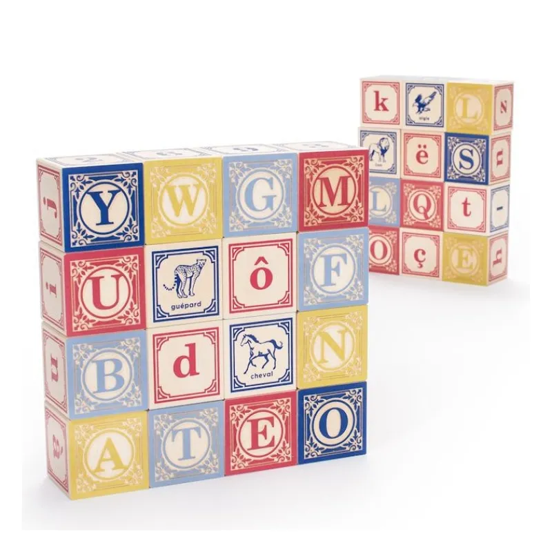 Uncle Goose Cubes alphabet< Jouets Cubes En Bois