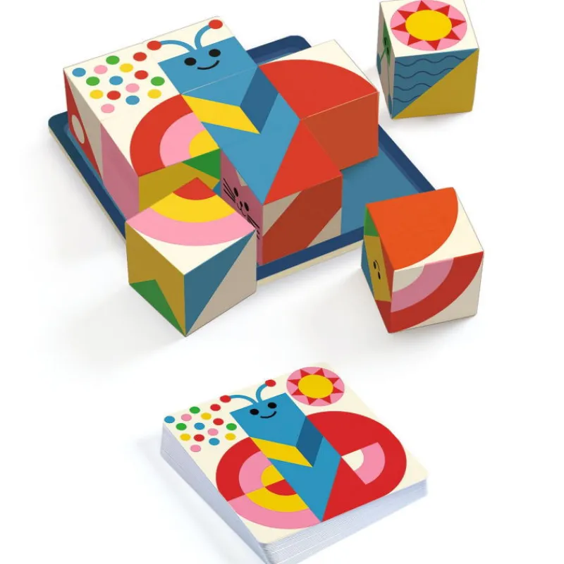 Djeco CUBOLOGIC 9 Jeu Sologic de 8581< Jeux De Société