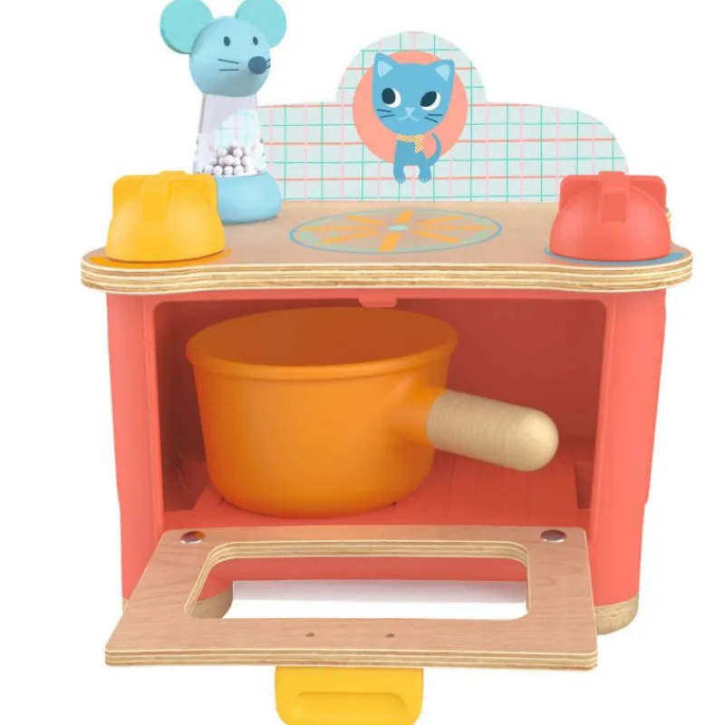 Djeco Cuisinière chaton - Mini cook - dinette 5503< Jouets Cuisine, Dînette