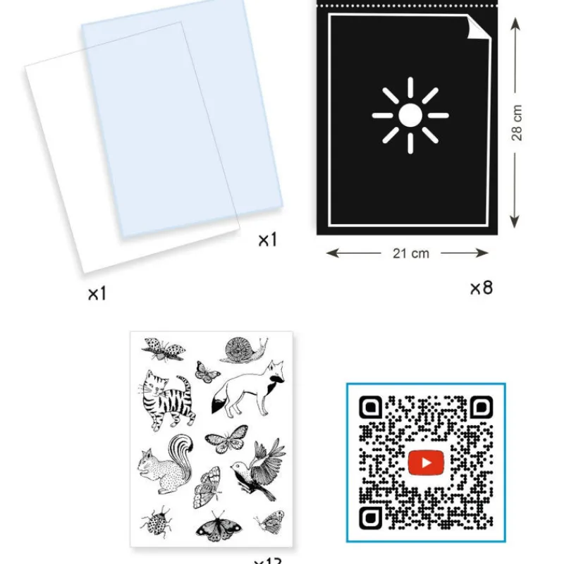 Djeco Cyanotype - kit d'initiation 9339<Enfant Bricolage Enfant | Dessin, Peinture, Coloriage