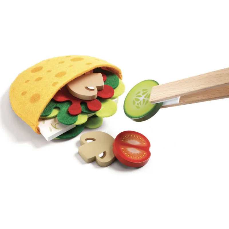 Djeco Cyrus & Léna, jouer à préparer des pitas 5500< Jouets Cuisine, Dînette