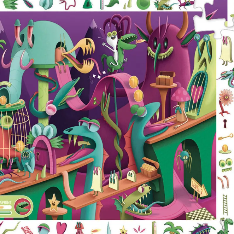 Djeco Dans un jeu vidéo, Puzzle observation 200 pcs 7560<Enfant Puzzles Et Jeux Djeco | Puzzle Djeco