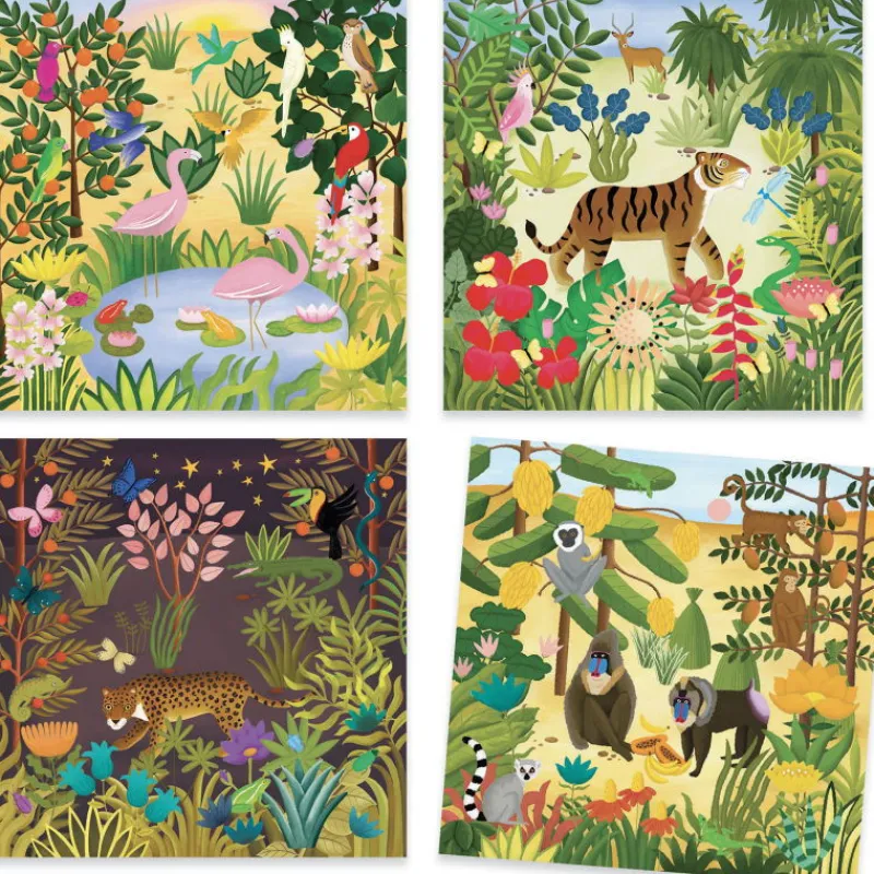 Djeco Décalcomanies "Candides" 9375 inspired by Le Douanier Rousseau< Autocollants Et Décalcomanies | Djeco Inspired By