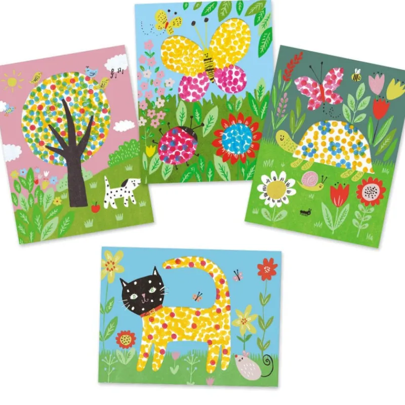 Djeco Dessiner des points en peinture "A petits points" 9887< Dessin, Peinture, Coloriage