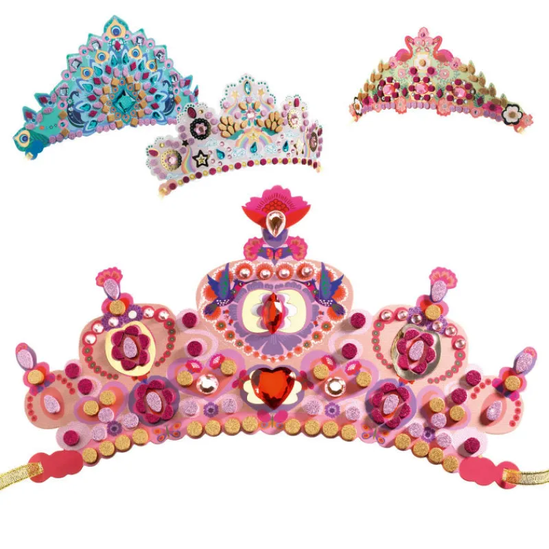 Djeco Diadèmes mosaïques à décorer "Comme une princesse" DIY 7901<Enfant Décoration Enfants | Bricolage Enfant