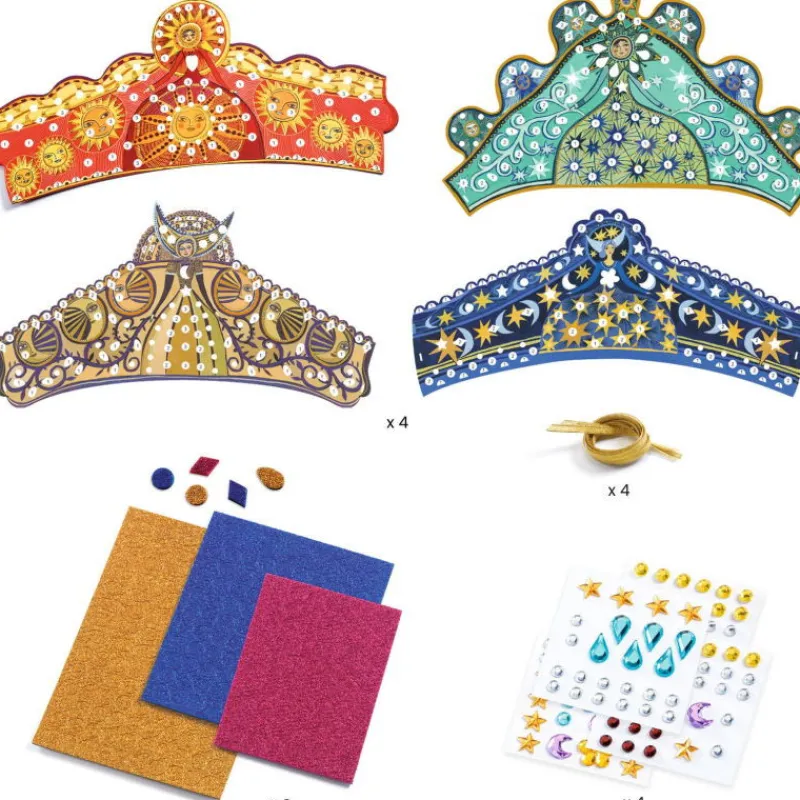 Djeco Diadèmes mosaïques à décorer "Enchanteresses" DIY 7909< Mosaïque