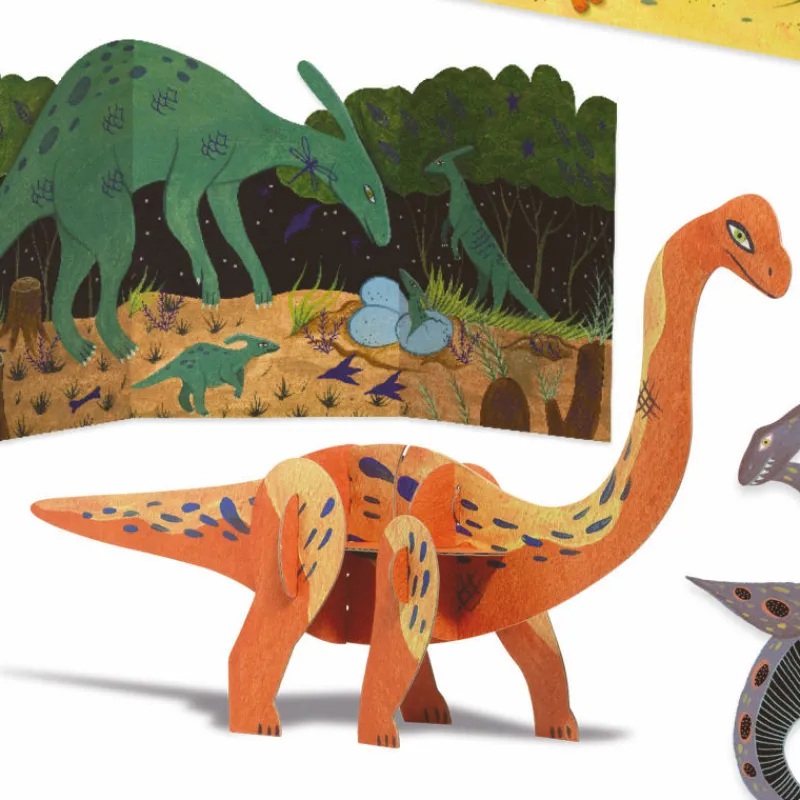 Djeco Dino Box Coffret d'activités créatives pour enfant 9331<Enfant Paper Toys | Tampons