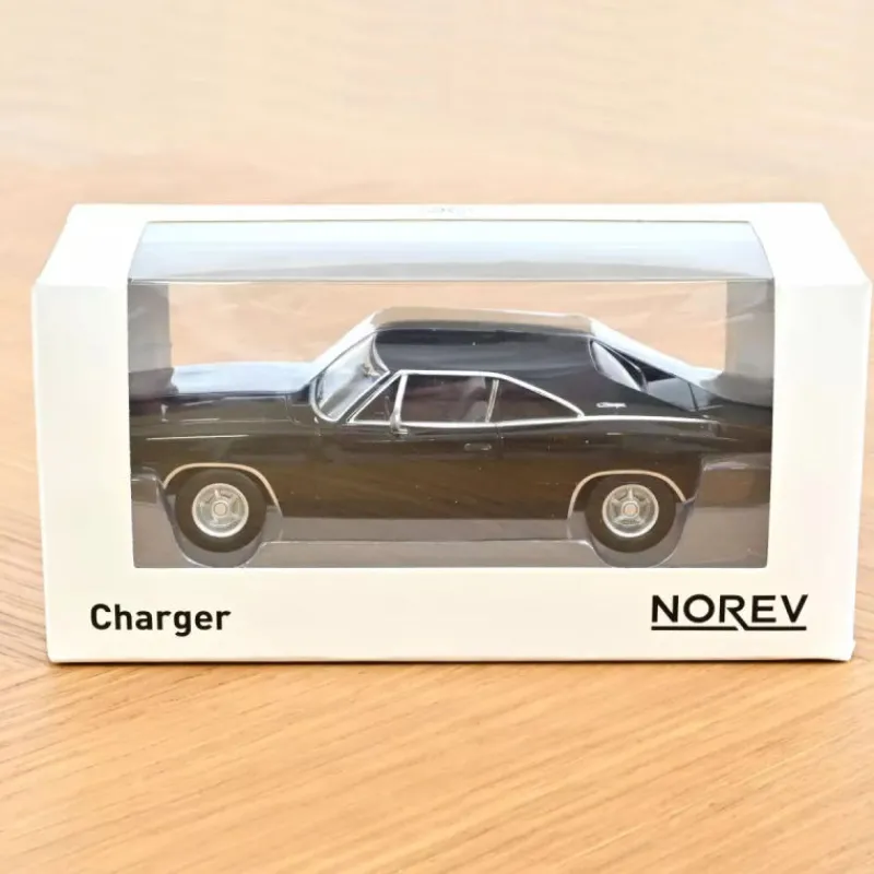NOREV Dodge Charger 1968 Noir - Voiture 1/43< Jouets Garage, Voitures