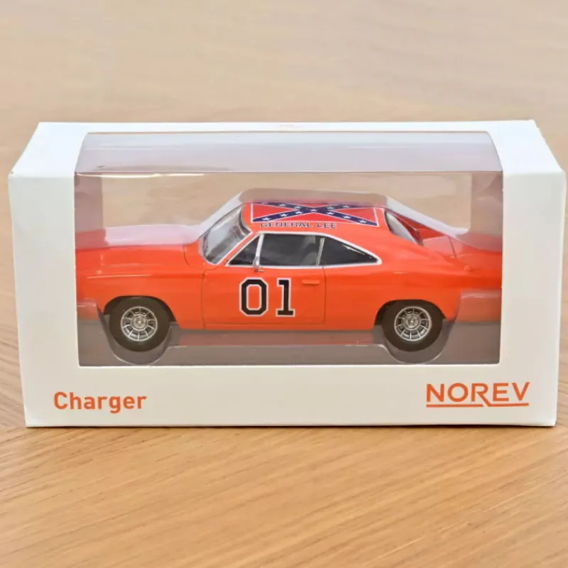 NOREV Dodge Charger orange 1969 General Lee - Voiture 1/43< Jouets Garage, Voitures
