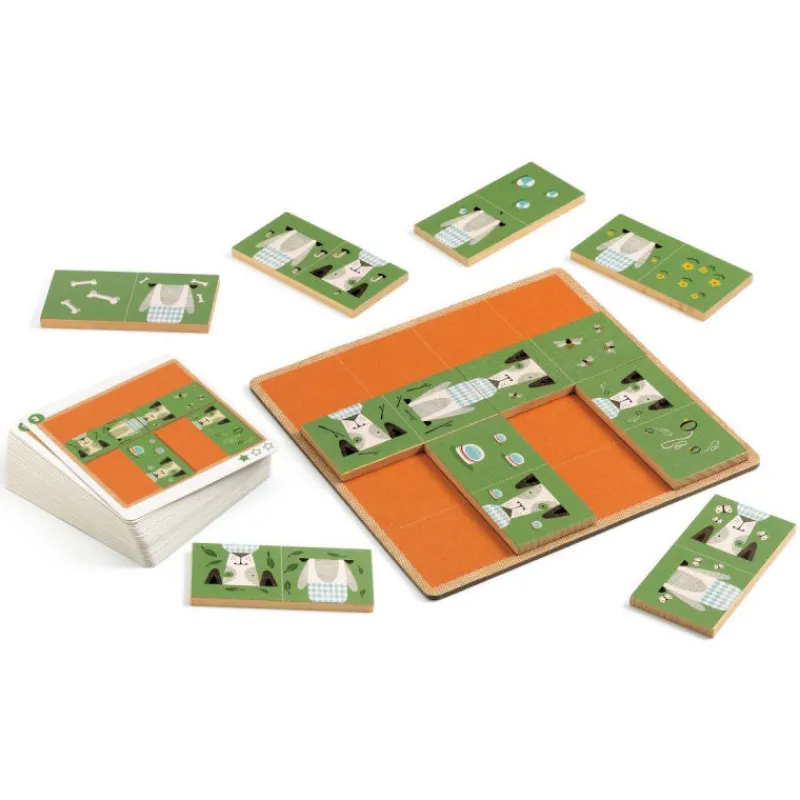 Djeco DOGMINO Jeu Sologic de 8522< Jeux De Société