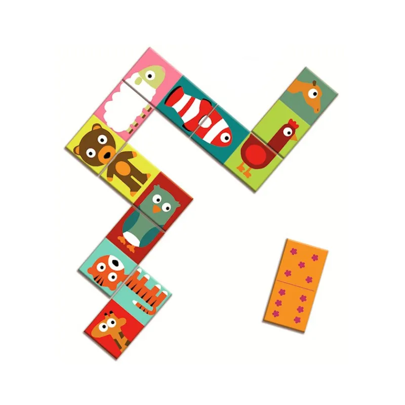 Djeco Domino Puzzle Animaux, 8165< Jeux De Société