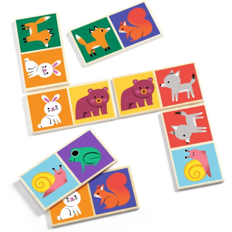 Djeco Domino Wood, jeu 1625< Jeux De Société