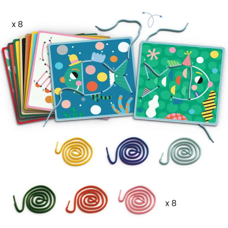 Djeco Dot-to-dot, jeu de laçage 8326<Enfant Bricolage Enfant | Jeux De Société