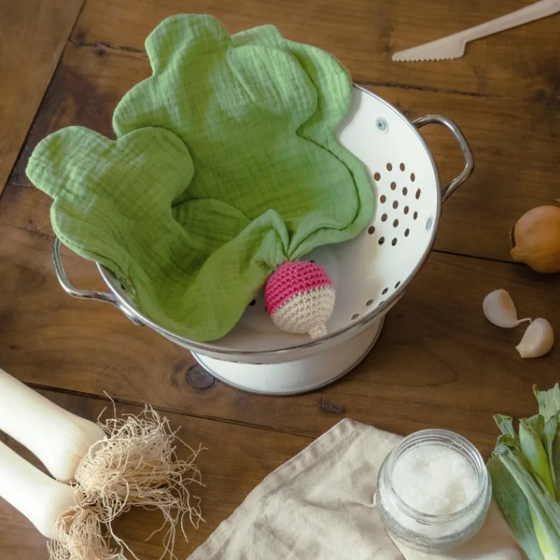 MyuM Doudou en coton bio "le radis" The veggy toys< Peluches Naissance, Doudous