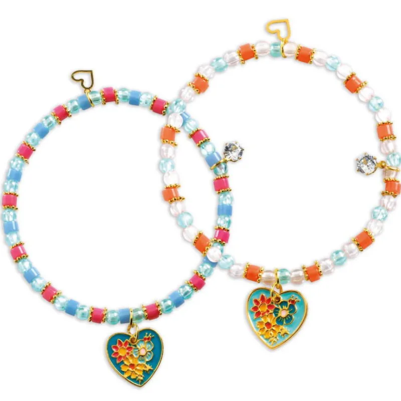 Djeco Duo de bracelets You & Me "Enfilage Coeur" 0010< Perles Et Bijoux