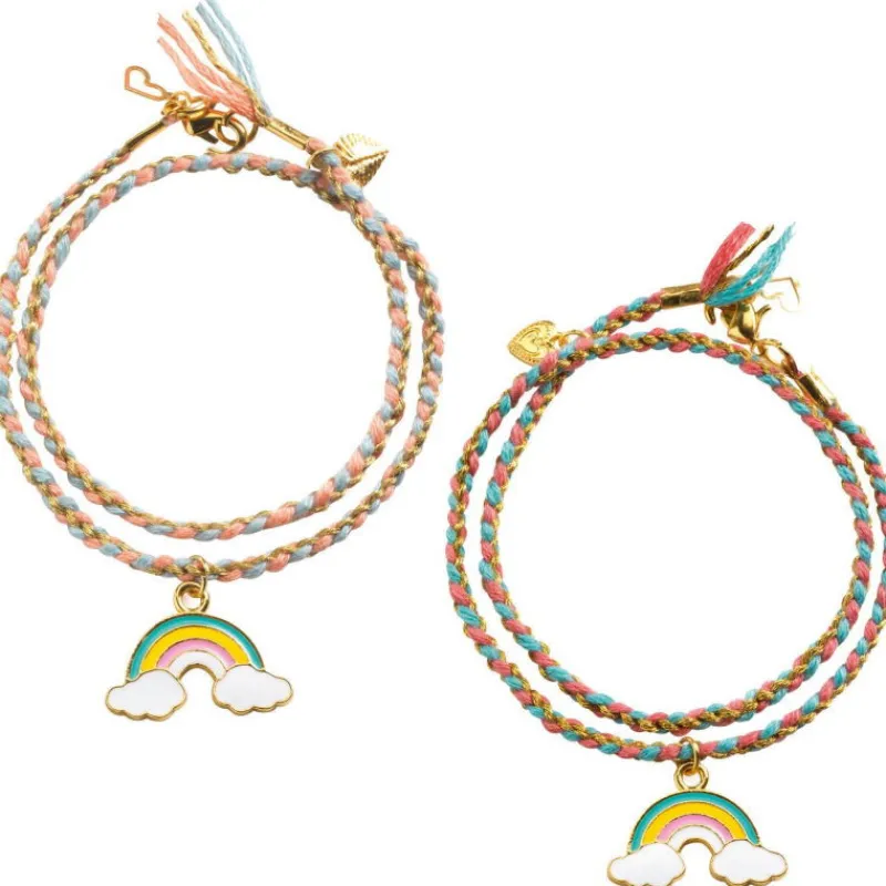 Djeco Duo de bracelets You & Me "Kumihimo Arc-en-ciel" 0014< Perles Et Bijoux