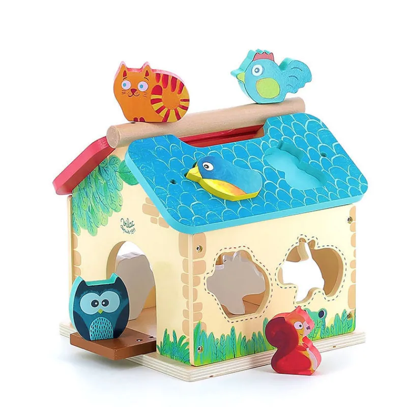 VILAC Ferme des formes 2475S< Jouets Cubes En Bois | Jouets À Encastrer, Empiler