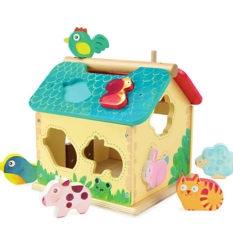 VILAC Ferme des formes 2475S< Jouets Cubes En Bois | Jouets À Encastrer, Empiler