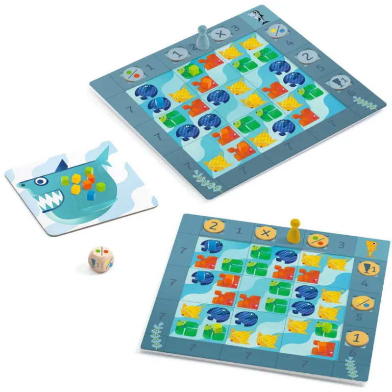 Djeco Fish'n shark, jeu de stratégie 0805< Jeux De Société
