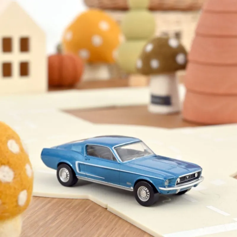 NOREV Ford Mustang GT Fastback 1968 bleu Acapulco 1-43< Jouets Garage, Voitures