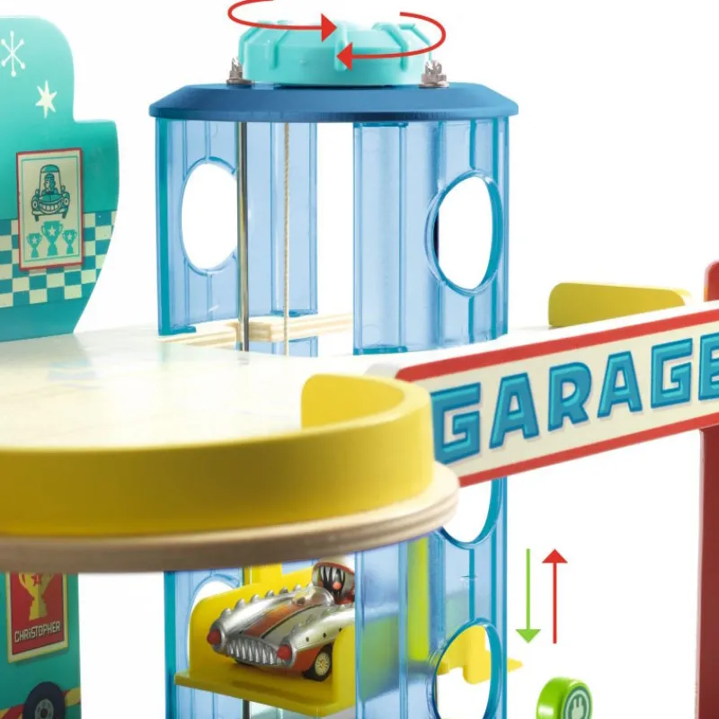 Djeco Garage en bois Crazy Motors 5495< Jouets Garage, Voitures