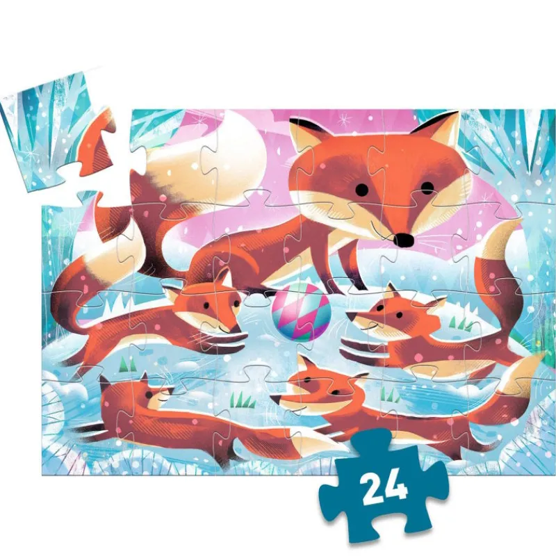 Djeco Ginger petit renard, puzzle 24 pcs 7285<Enfant Puzzle Djeco | Puzzles Dès 2 Ans: 2, 12 Et 24 Pcs