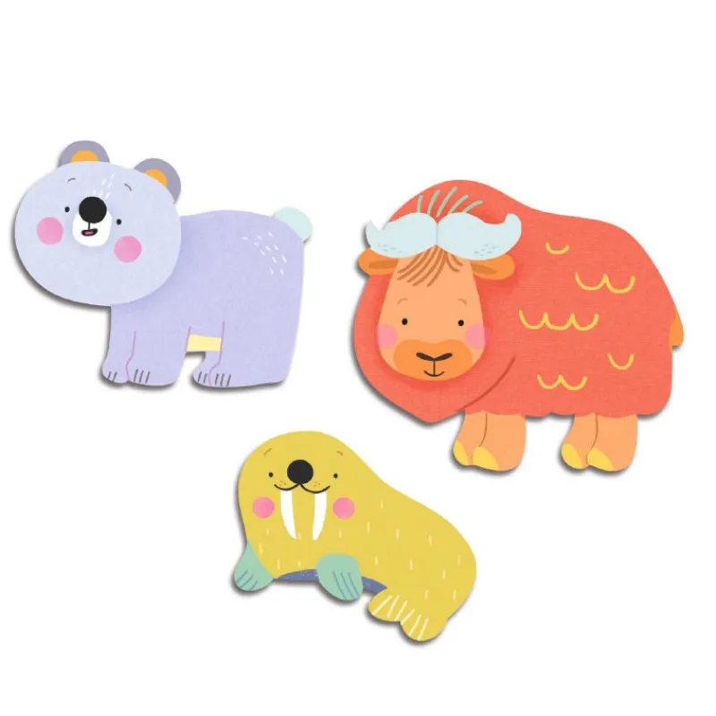 Djeco Gommettes autocollantes "Animaux de la banquise" Stickers pour enfants 54< Autocollants Et Décalcomanies