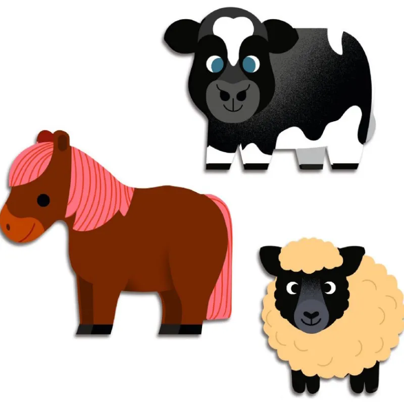 Djeco Gommettes autocollantes "Animaux de la ferme" Stickers pour enfants 56< Autocollants Et Décalcomanies