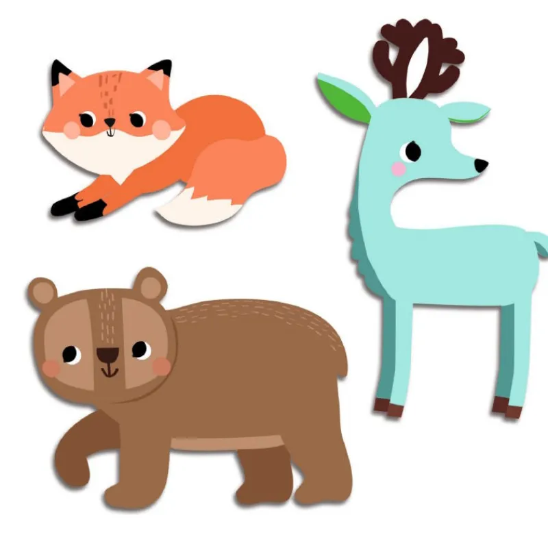 Djeco Gommettes autocollantes "Animaux de la forêt" Stickers pour enfants 55< Autocollants Et Décalcomanies