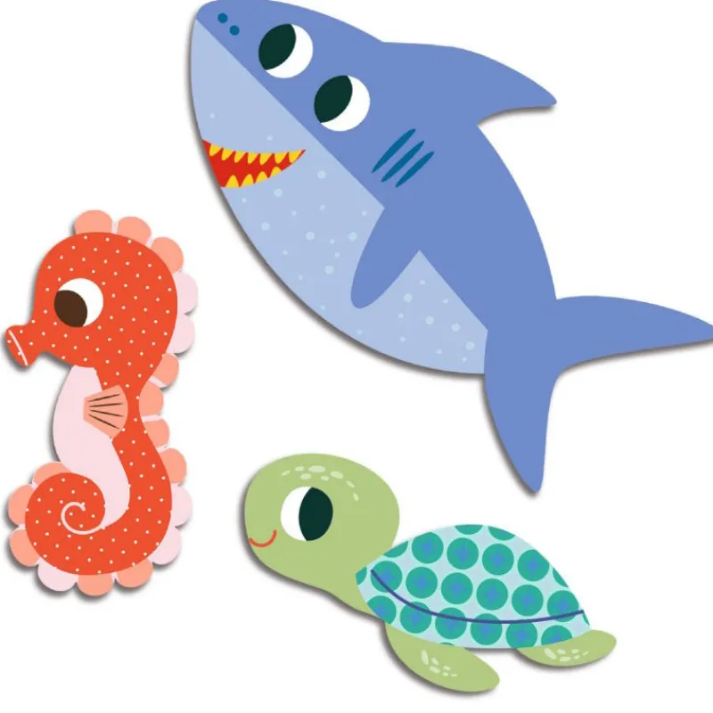 Djeco Gommettes autocollantes "Animaux de la mer" Stickers pour enfants 57< Autocollants Et Décalcomanies