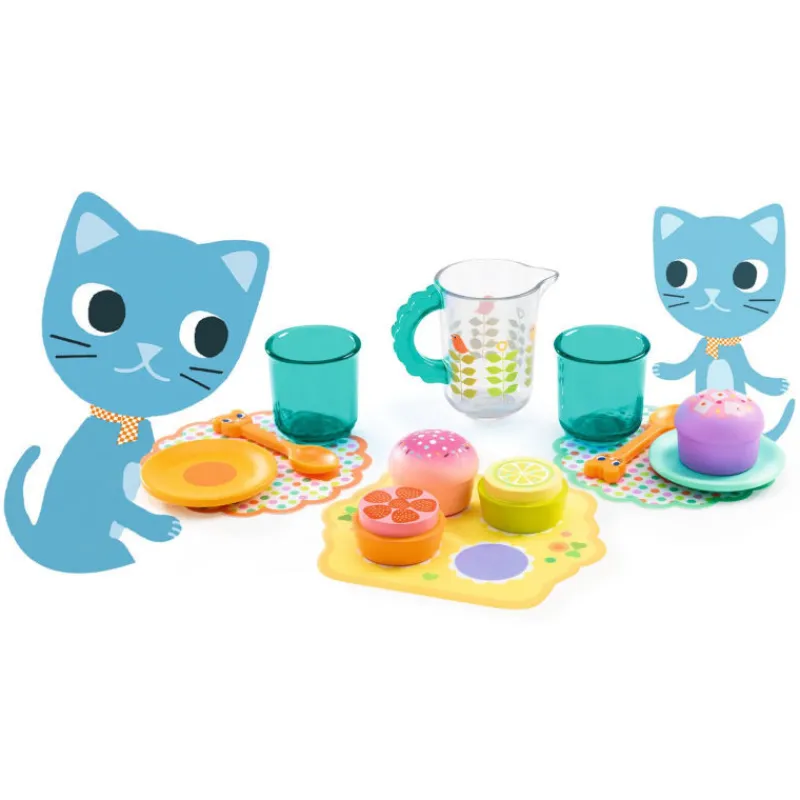 Djeco Goûter des chatons, dinette 5510< Jouets Cuisine, Dînette
