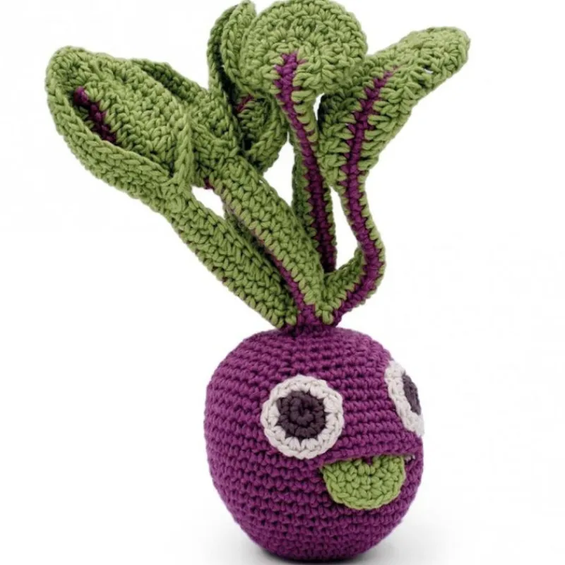 MyuM Hochet betterave en crochet "The veggy toys", coton bio< Jouets Cuisine, Dînette | Jouets D'éveil, Hochets
