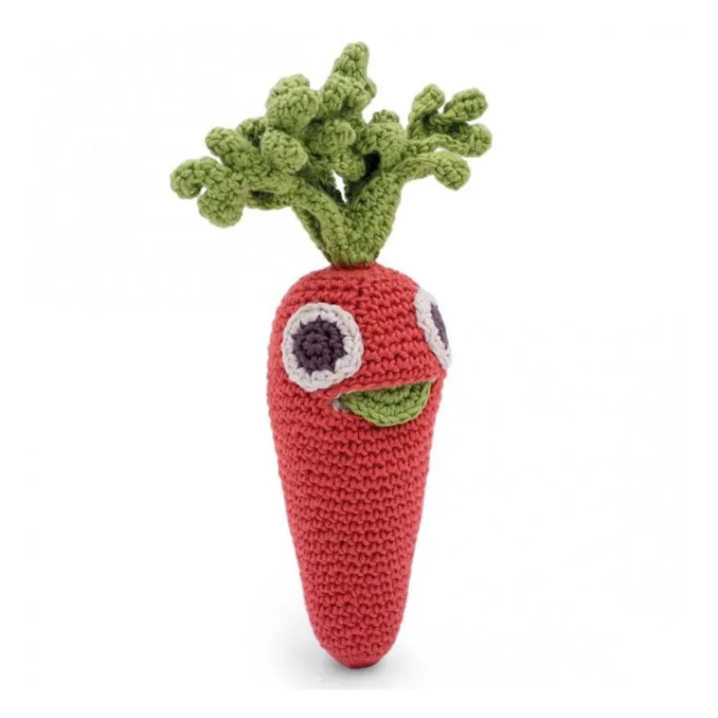 MyuM Hochet carotte en crochet "The veggy toys", coton bio< Jouets Cuisine, Dînette | Jouets D'éveil, Hochets