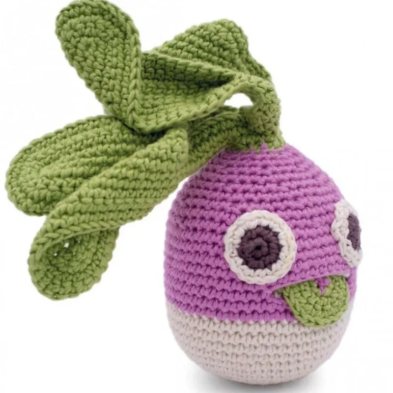 MyuM Hochet navet en crochet "The veggy toys", coton bio< Jouets Cuisine, Dînette | Jouets D'éveil, Hochets