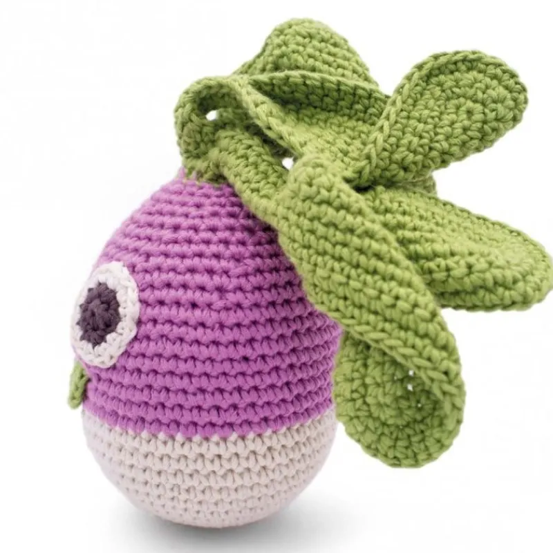 MyuM Hochet navet en crochet "The veggy toys", coton bio< Jouets Cuisine, Dînette | Jouets D'éveil, Hochets