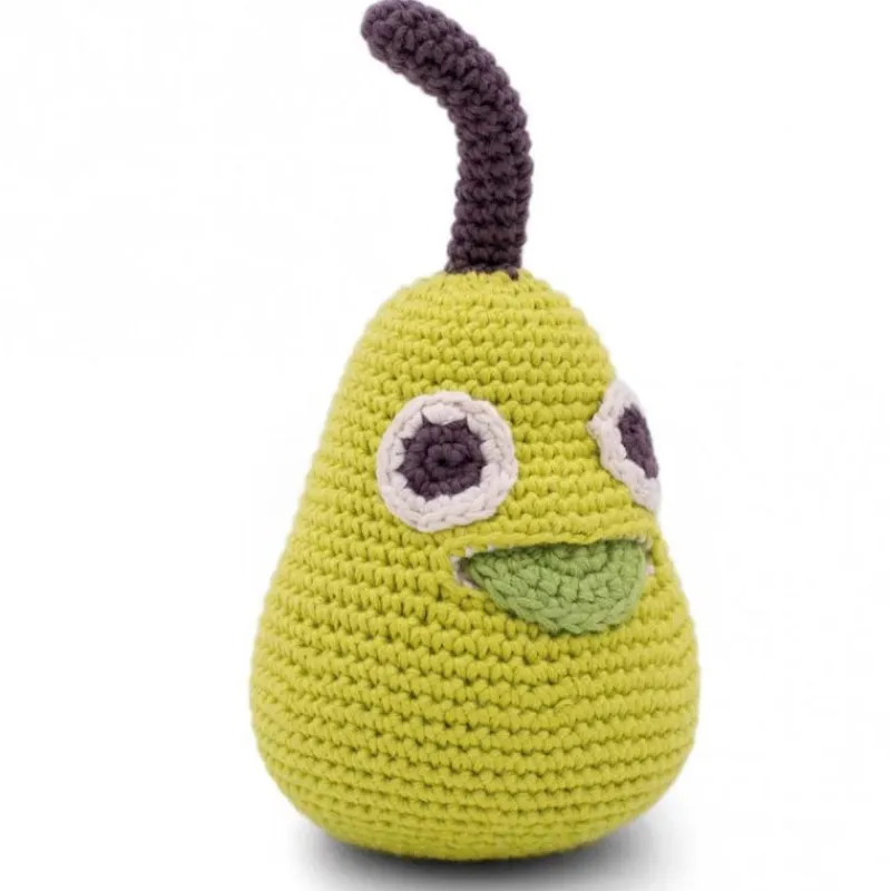 MyuM Hochet poire en crochet "The veggy toys", coton bio< Jouets Cuisine, Dînette | Jouets D'éveil, Hochets